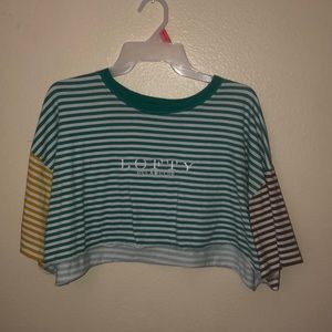 Lofty Dreamclub Striped crop top